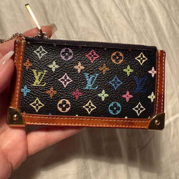 Louis Vuitton Takashi Murakami Noir Key Cles Coin Purse - Picture 1 of 8
